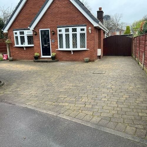 Before Driveway Cleaning