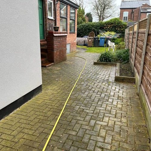 Before exterior cleaning