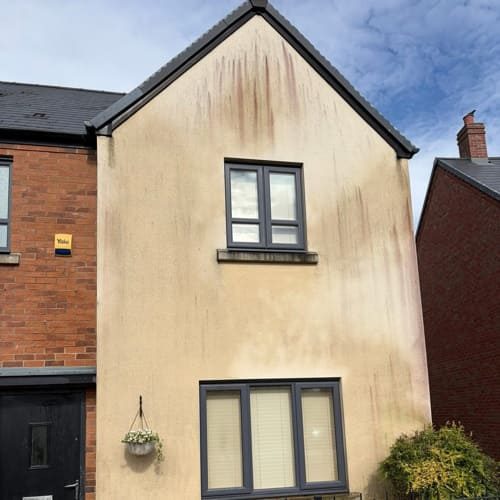 Before exterior cleaning
