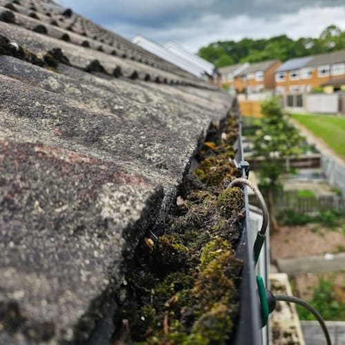 Before Gutter Cleaning Manchester