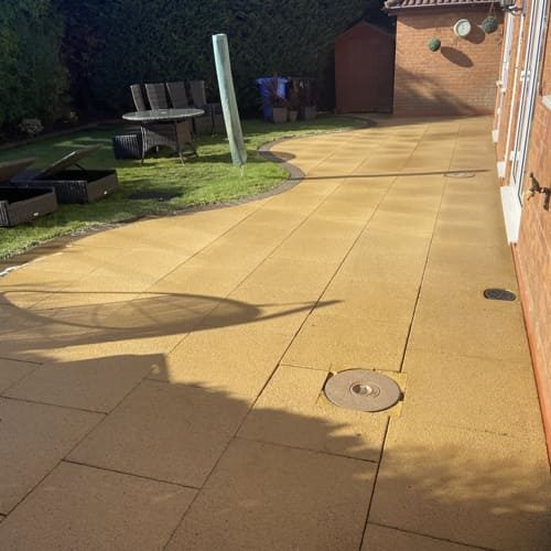 After exterior cleaning