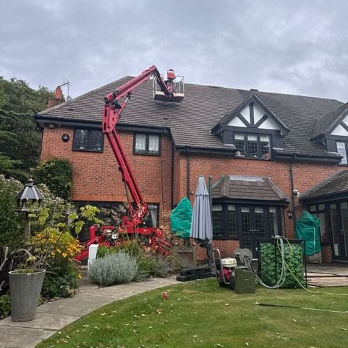 Exterior cleaning job