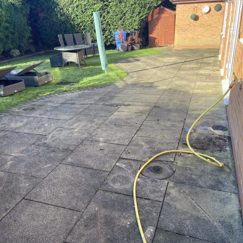 Before exterior cleaning