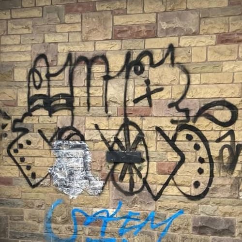 Before Graffiti Removal