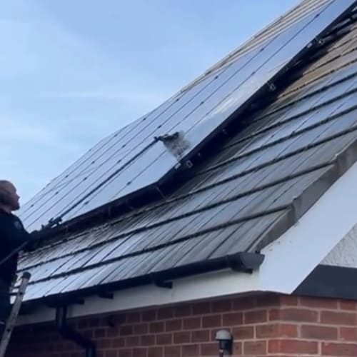 Exterior cleaning job