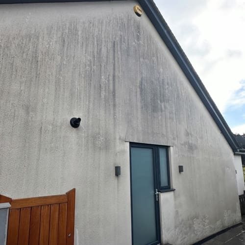 Before exterior cleaning