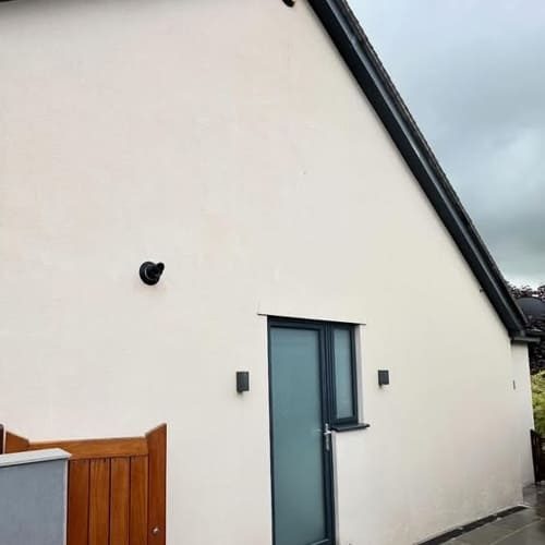 After exterior cleaning