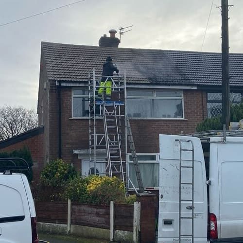 Exterior cleaning job